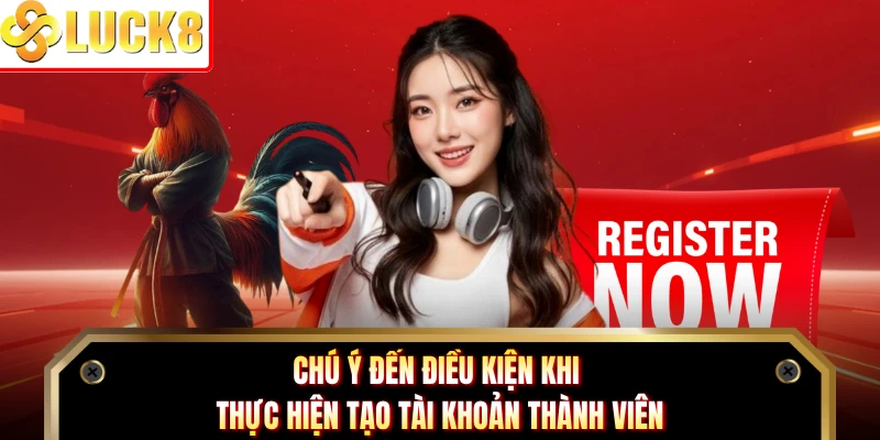 Chú ý đến điều kiện khi thực hiện tạo tài khoản thành viên