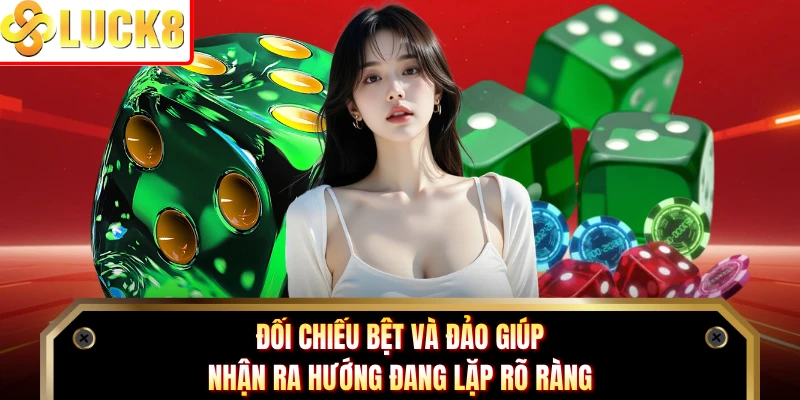 Đối chiếu bệt và đảo giúp nhận ra hướng đang lặp rõ ràng